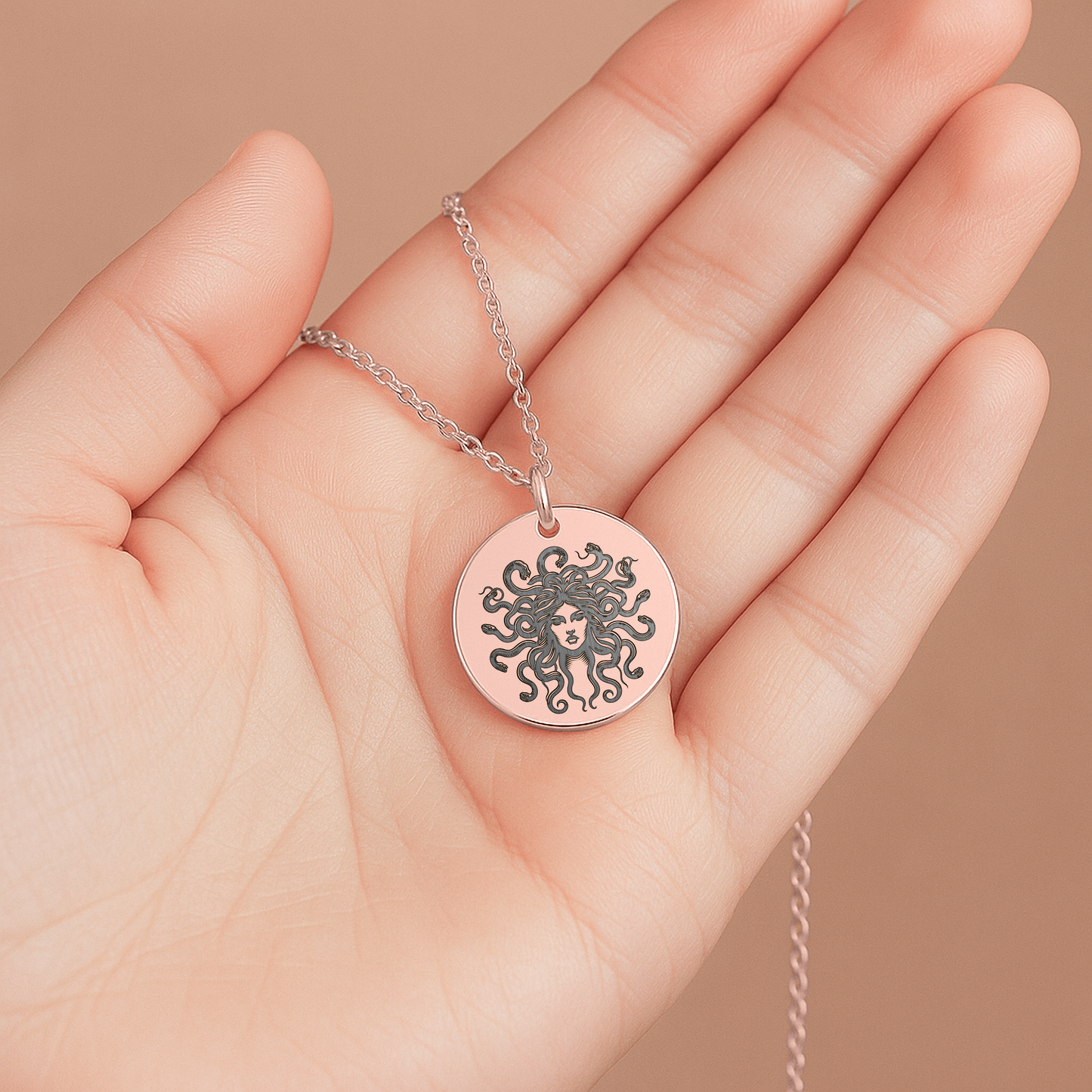 Medusa Necklace, Powerful Mythology Jewelry