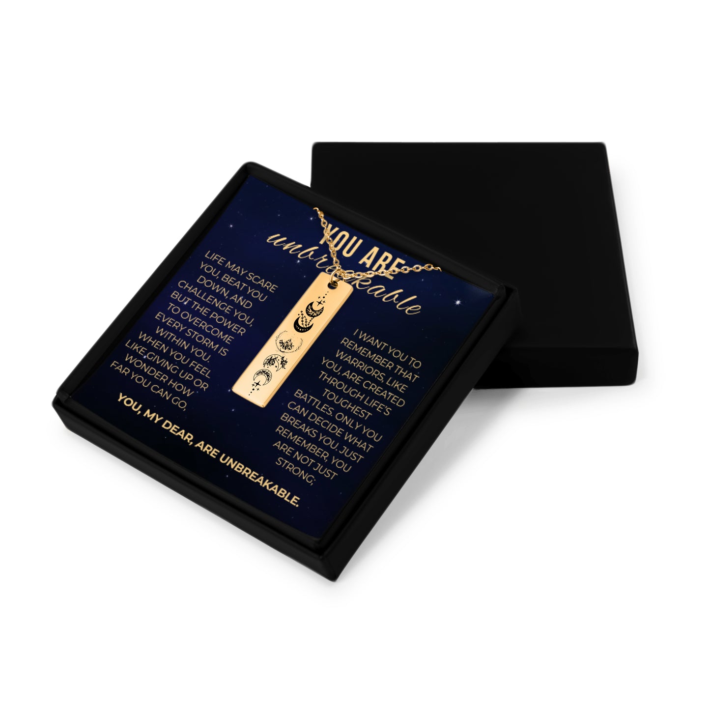 You are Unbreakable Necklace, Warrior Necklace, Encouraging Gifts, Inspirational Gifts, SMUT Giftful, Reader Gift, Book Lover Gift, Bookish