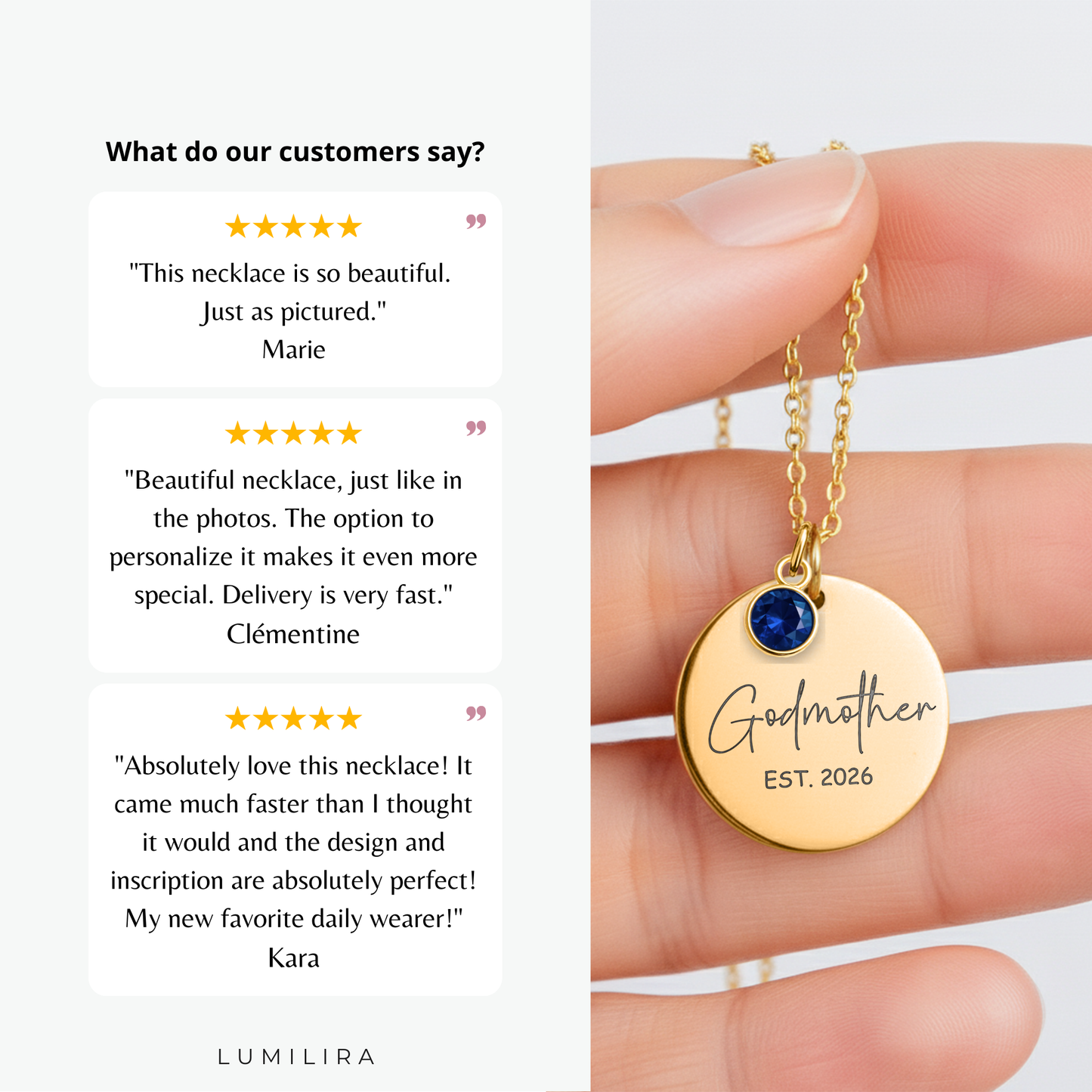 Godmother Personalized Gifts Custom Godmother Gift Personalized Gifts Godmother Jewelry for Godmother First Time EST