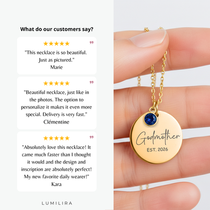 Godmother Personalized Gifts Custom Godmother Gift Personalized Gifts Godmother Jewelry for Godmother First Time EST