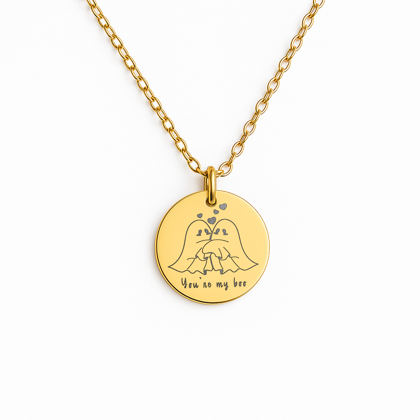 You’re My Boo, Ghost Necklace, Cute Halloween Gifts, Dainty Ghost Necklace, Ghost Jewelry, Spirit Jewelry, Spooky Jewelery