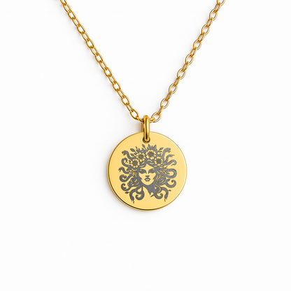 Medusa Pendant: Custom Mythology Jewelry, Empowerment Gift