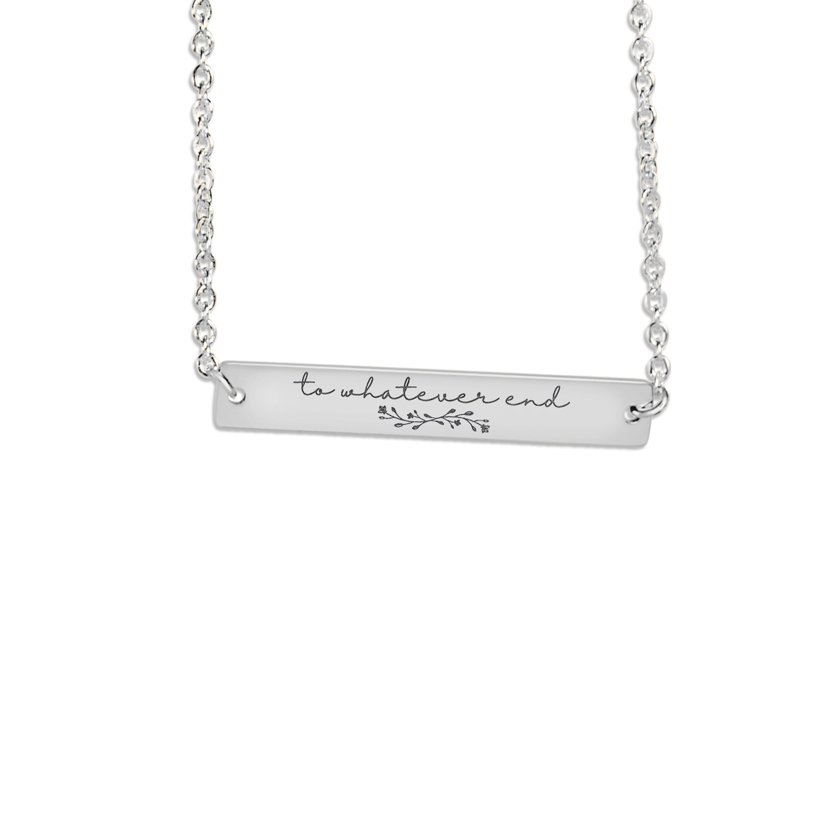 To Whatever End Necklace, Friendship Gift, Best Friend Necklace, Friend Birhday Gifts, Gift to Sister, Gift to Book Lover, SMUT, Bookis Gift
