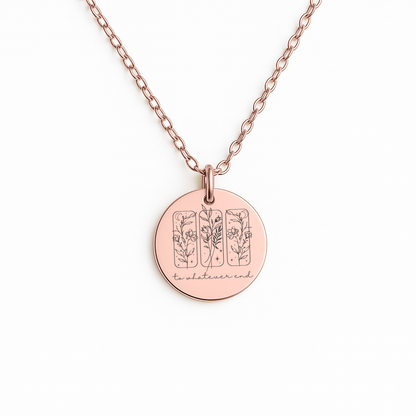 To Whatever End Necklace, Friendship Gift, Best Friend Necklace, Friend Birthday Gifts, Sister Gifts, Book Lover Gifts, SMUT, Bookish Gift