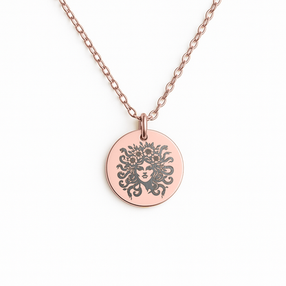 Medusa Pendant: Custom Mythology Jewelry, Empowerment Gift