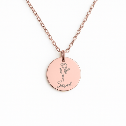 Personalized Difference Maker Necklace, Difference Maker Gift, Difference Maker Definition Gift, Mentor Appreciation Gift, Leader Gift, Birth Flower Necklace