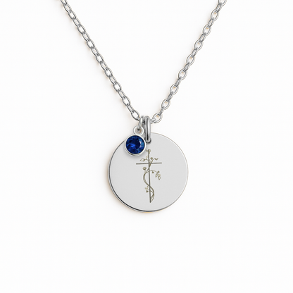 Personalized Godmother Necklace Baptism Godmother Necklace Religious Godmother Gift Jewelry for Godmother Personalized Gift with Birthstone