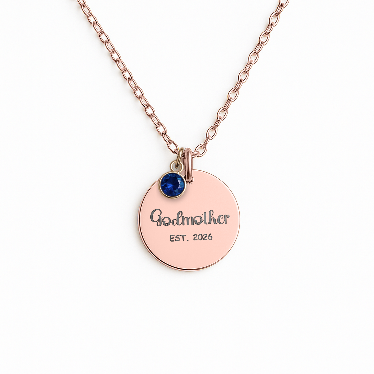 Godmother Necklace Birthstone Necklace Gift Godmother Birthstone Godmother Jewelry Religious Godmother Christian Jewelry First Time EST