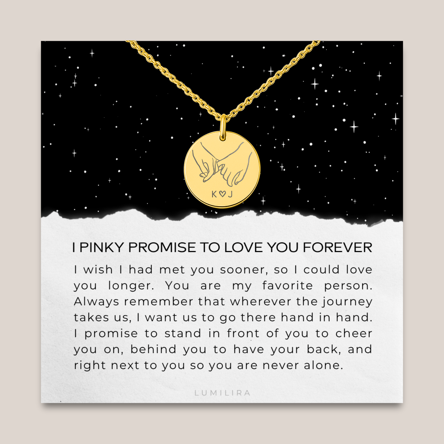 A Pinky Promise She’ll Wear Forever  — A deeply personal gift for your girlfriend or wife