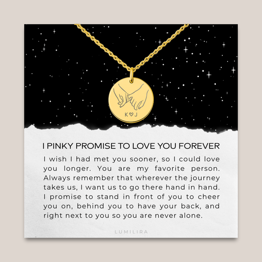A Pinky Promise She’ll Wear Forever  — A deeply personal gift for your girlfriend or wife