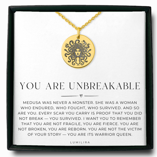 Medusa Necklace, Powerful Mythology Jewelry