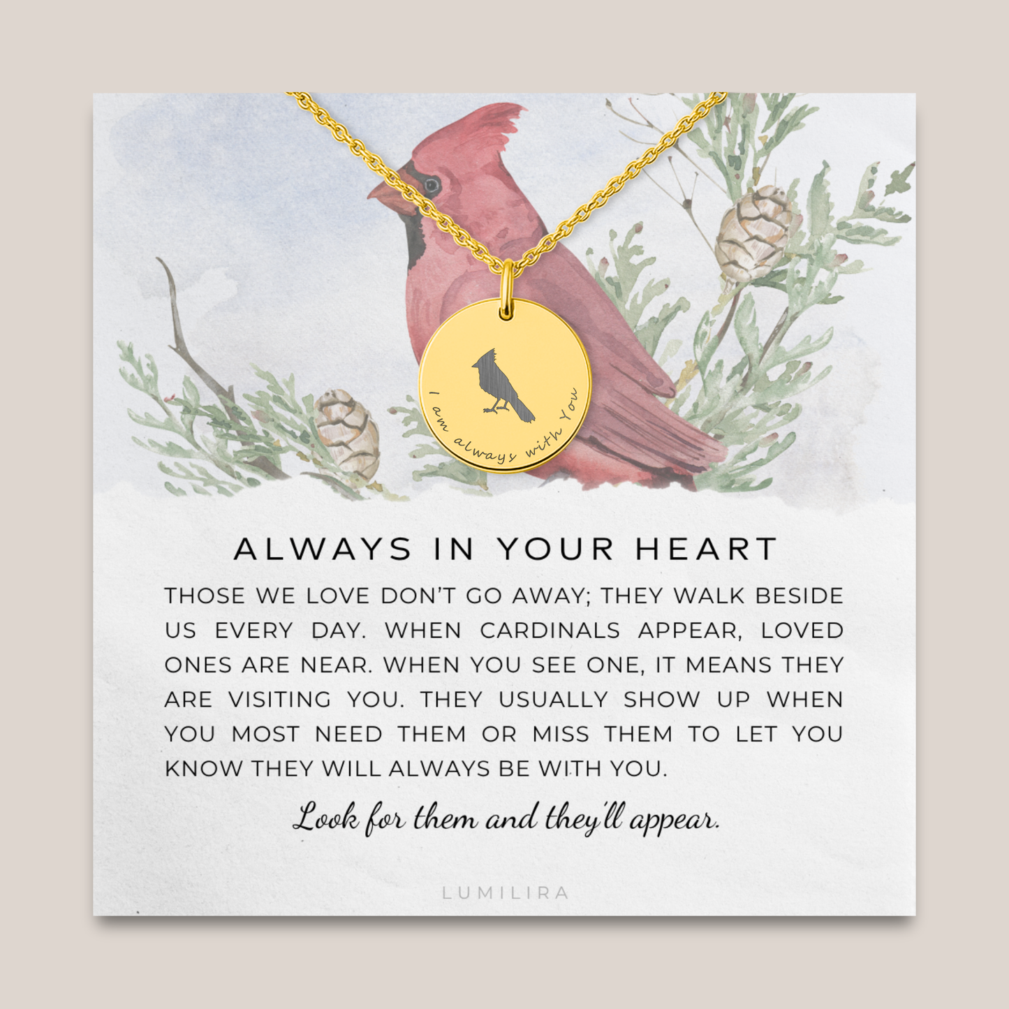 Cardinal Necklace