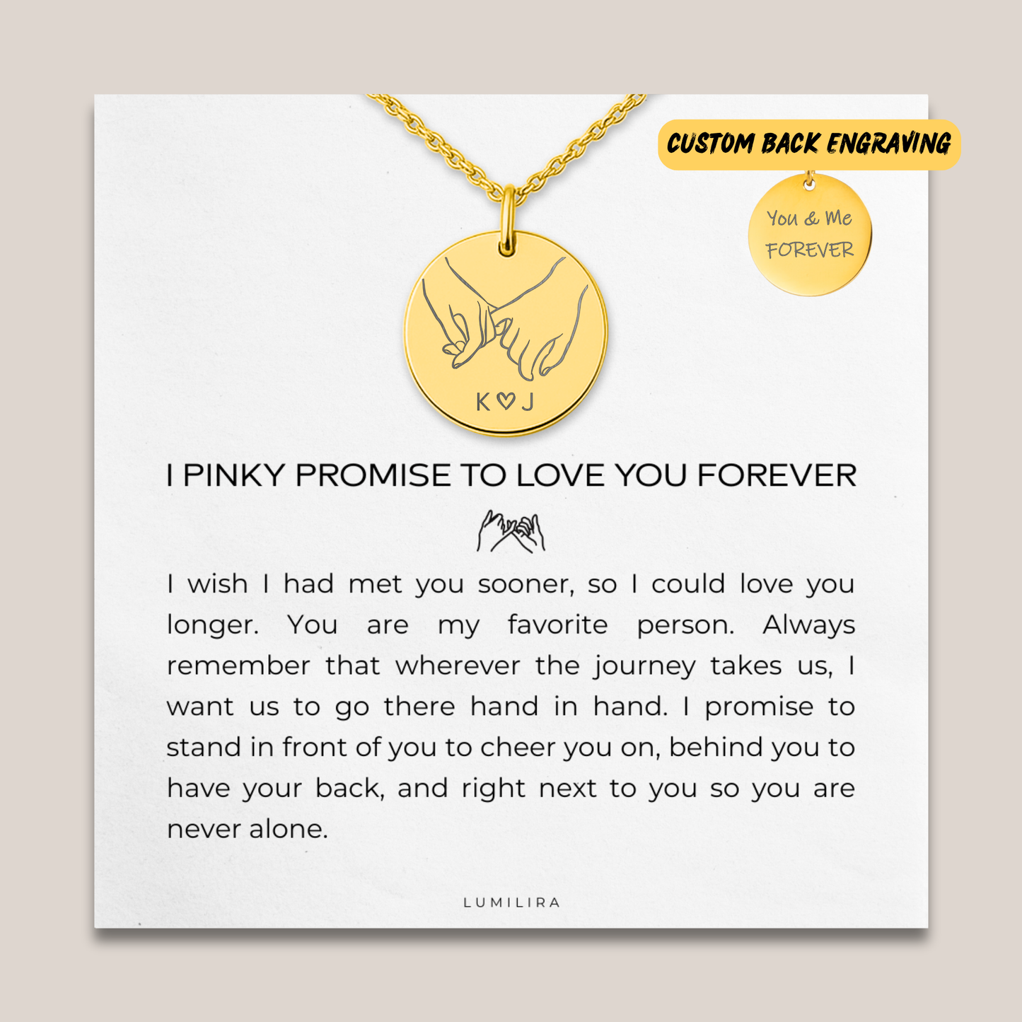 A Pinky Promise She’ll Wear Forever  — A deeply personal gift for your girlfriend or wife