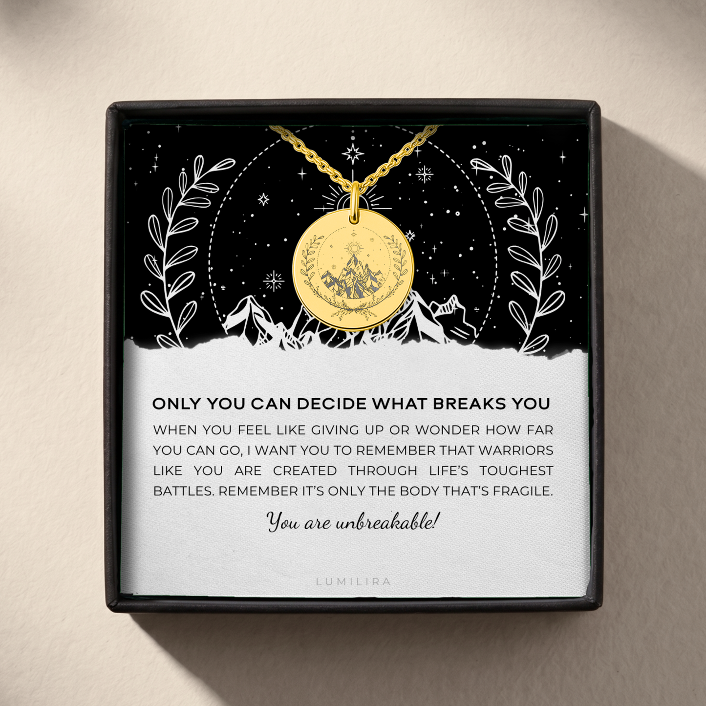 Dainty Only You Can Descide What Breaks You Necklace, Gift for Book Lovers, High Lord and High Lady Pendant, Reader Gifts
