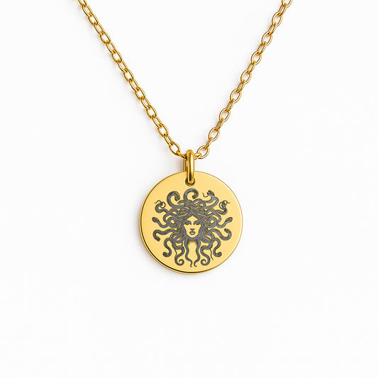 Medusa Necklace, Powerful Mythology Jewelry
