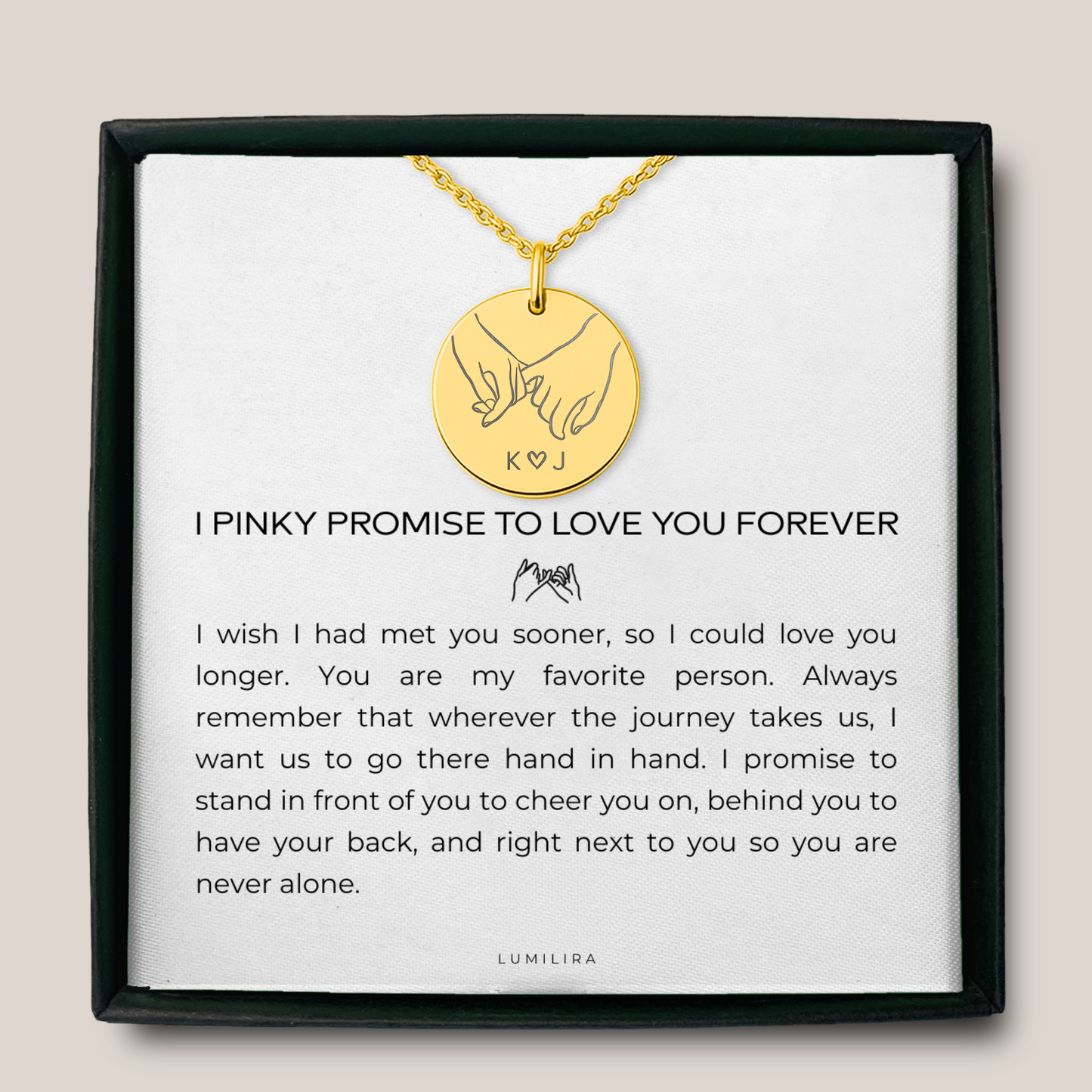 A Pinky Promise She’ll Wear Forever  — A deeply personal gift for your girlfriend or wife