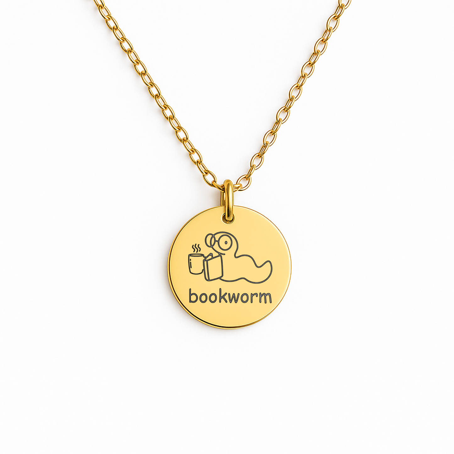 The Life of a Bookworm Necklace – Meaningful Gift for Readers and Librarian