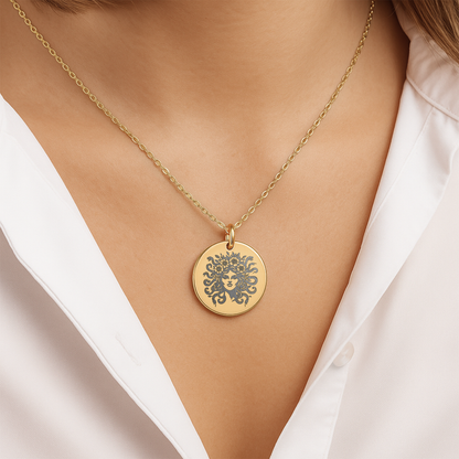 Medusa Pendant: Custom Mythology Jewelry, Empowerment Gift