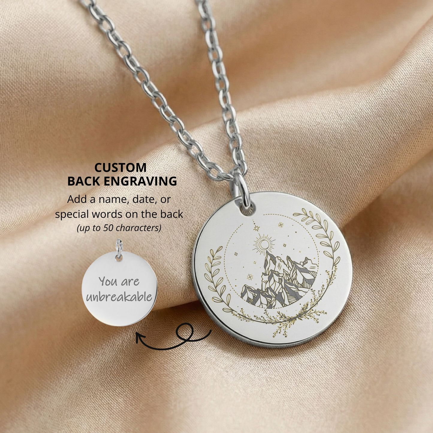 Dainty Only You Can Descide What Breaks You Necklace, Gift for Book Lovers, High Lord and High Lady Pendant, Reader Gifts