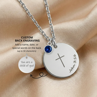 Sisters in Christ Gift Dainty Cross Necklace Bible Verse Best Friends Necklace Church Friends Gifts Faithful Keepsake Encouragement Gift