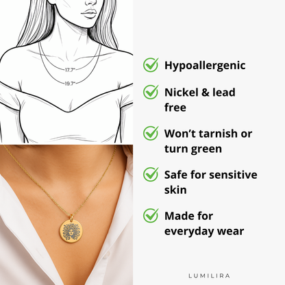 Medusa Pendant: Custom Mythology Jewelry, Empowerment Gift