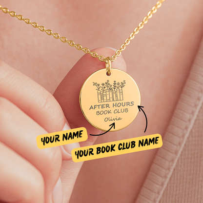 Custom Book Club Necklace – Book Club Tribe Necklace, Bookish Gift for Readers, Book Lover Gift