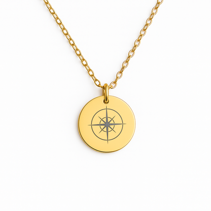 Graduation Compass Necklace: Encouragement Gift for Her, College & High School Senior