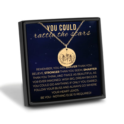 You Could Rattle the Stars Necklace, Engouragement Gift for Her, Best Friend Gifts, Daughter Gifts, Sister Gifts, Fantasy Reader, Book Club