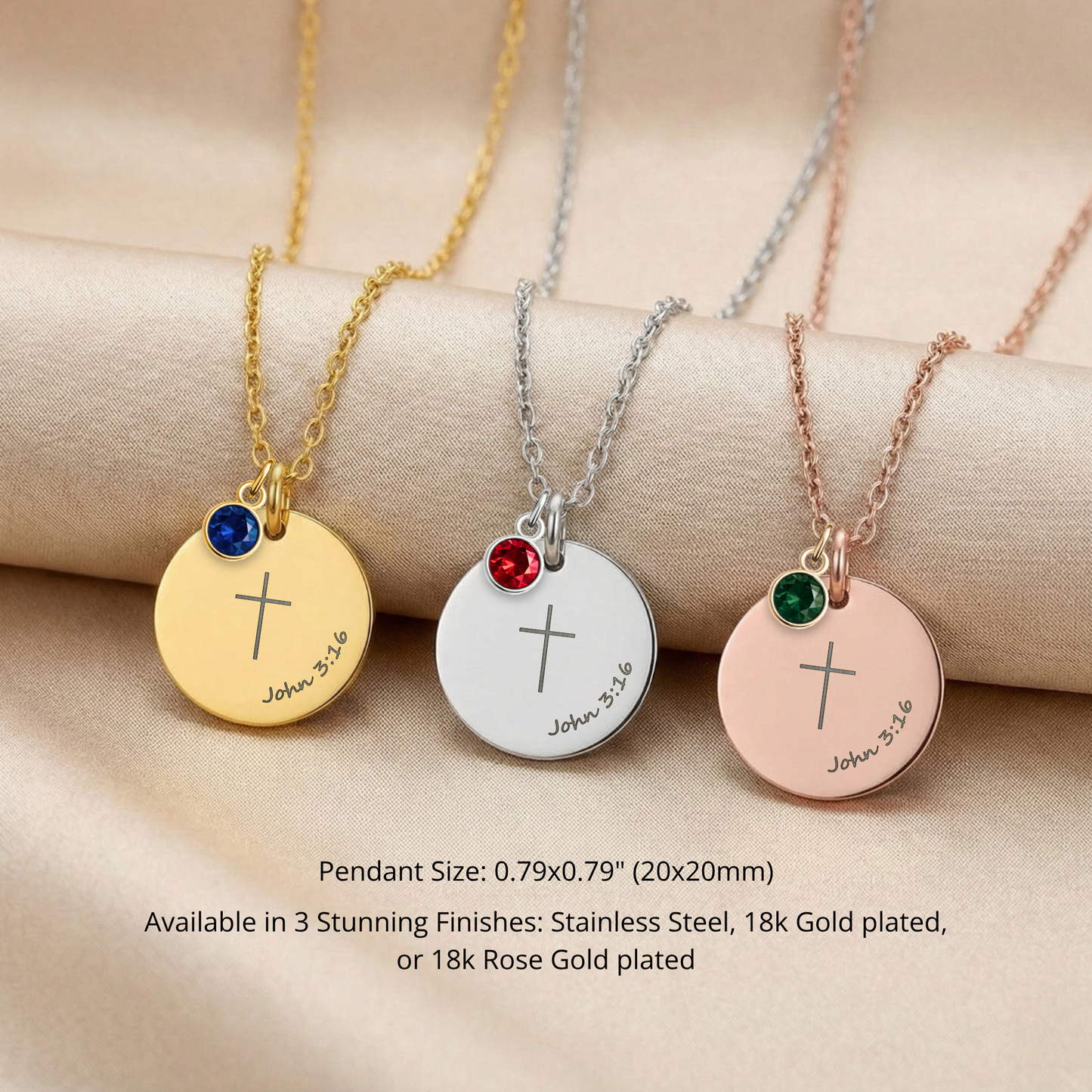 Sisters in Christ Gift Dainty Cross Necklace Bible Verse Best Friends Necklace Church Friends Gifts Faithful Keepsake Encouragement Gift