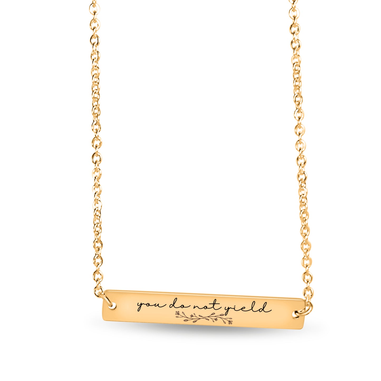 You Do Not Yield Necklace, Encourageing Gift, Gifts-for-friends, Friends Giftful, SMUT Giftful, Gift for Friend, Best Friend Gift