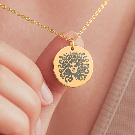 Medusa Pendant: Custom Mythology Jewelry, Empowerment Gift