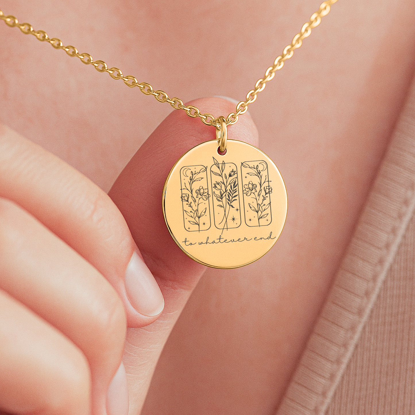 To Whatever End Necklace, Friendship Gift, Best Friend Necklace, Friend Birthday Gifts, Sister Gifts, Book Lover Gifts, SMUT, Bookish Gift
