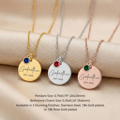 Godmother Personalized Gifts Custom Godmother Gift Personalized Gifts Godmother Jewelry for Godmother First Time EST