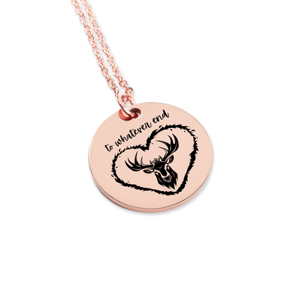 Dainty To Whatever End Necklace for Her, SMUT Reader, Gift for Book Lovers, Bookish Necklace, Reader Gift, Fantasy Reader, Bookish Merch, Dark Romance Books