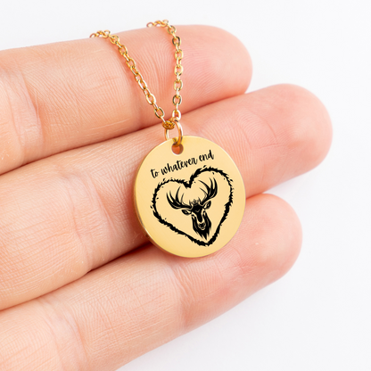 Dainty To Whatever End Necklace for Her, SMUT Reader, Gift for Book Lovers, Bookish Necklace, Reader Gift, Fantasy Reader, Bookish Merch, Dark Romance Books