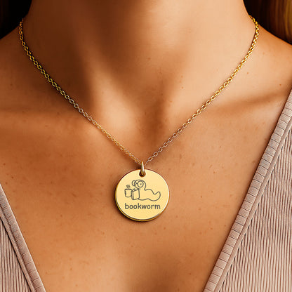 The Life of a Bookworm Necklace – Meaningful Gift for Readers and Librarian