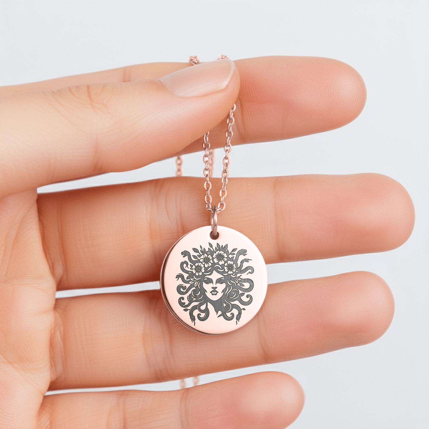 Medusa Necklace, Powerful Mythology Jewelry