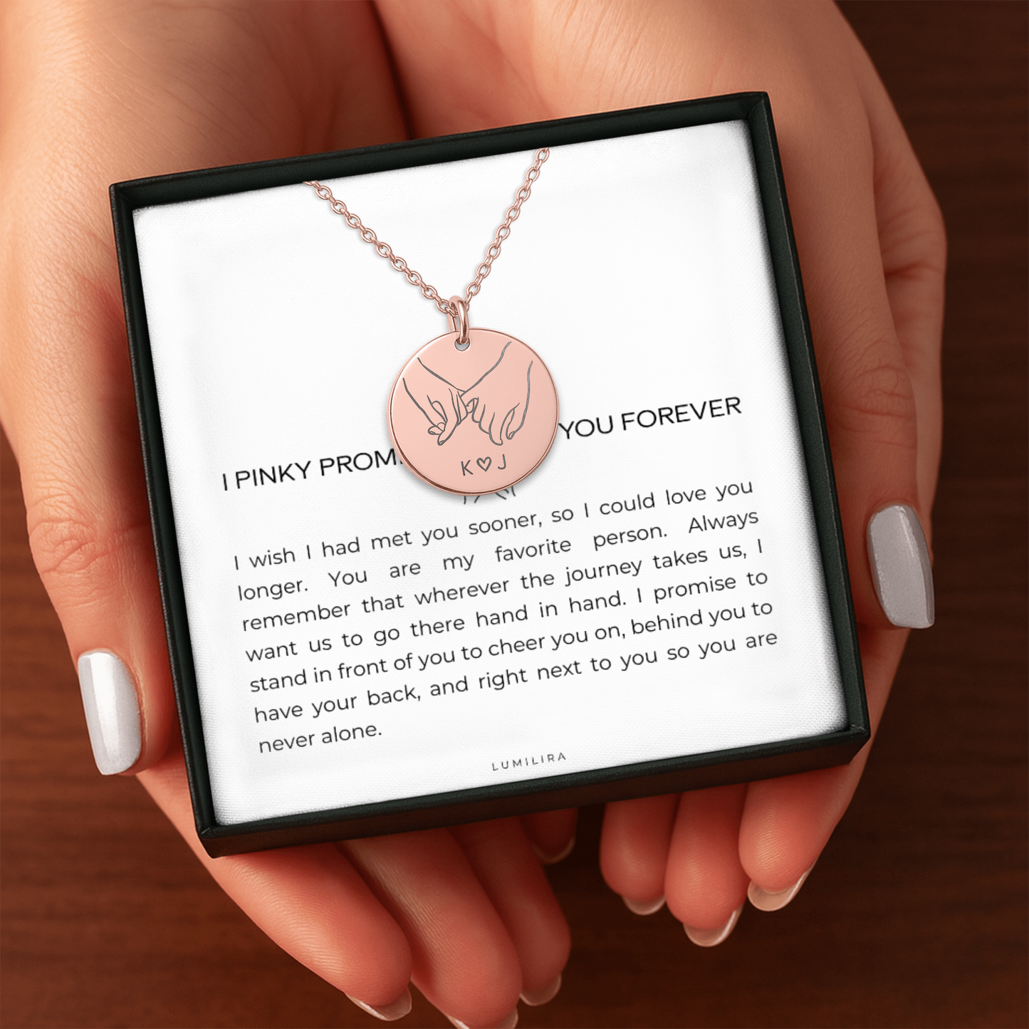 A Pinky Promise She’ll Wear Forever  — A deeply personal gift for your girlfriend or wife