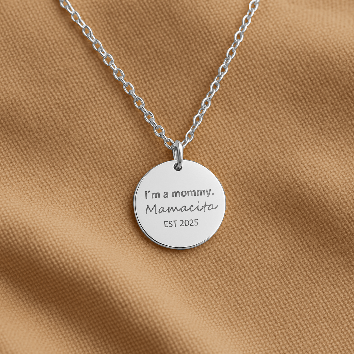 Trendy I'm a Mommy Mamacita Custom Year Necklace
