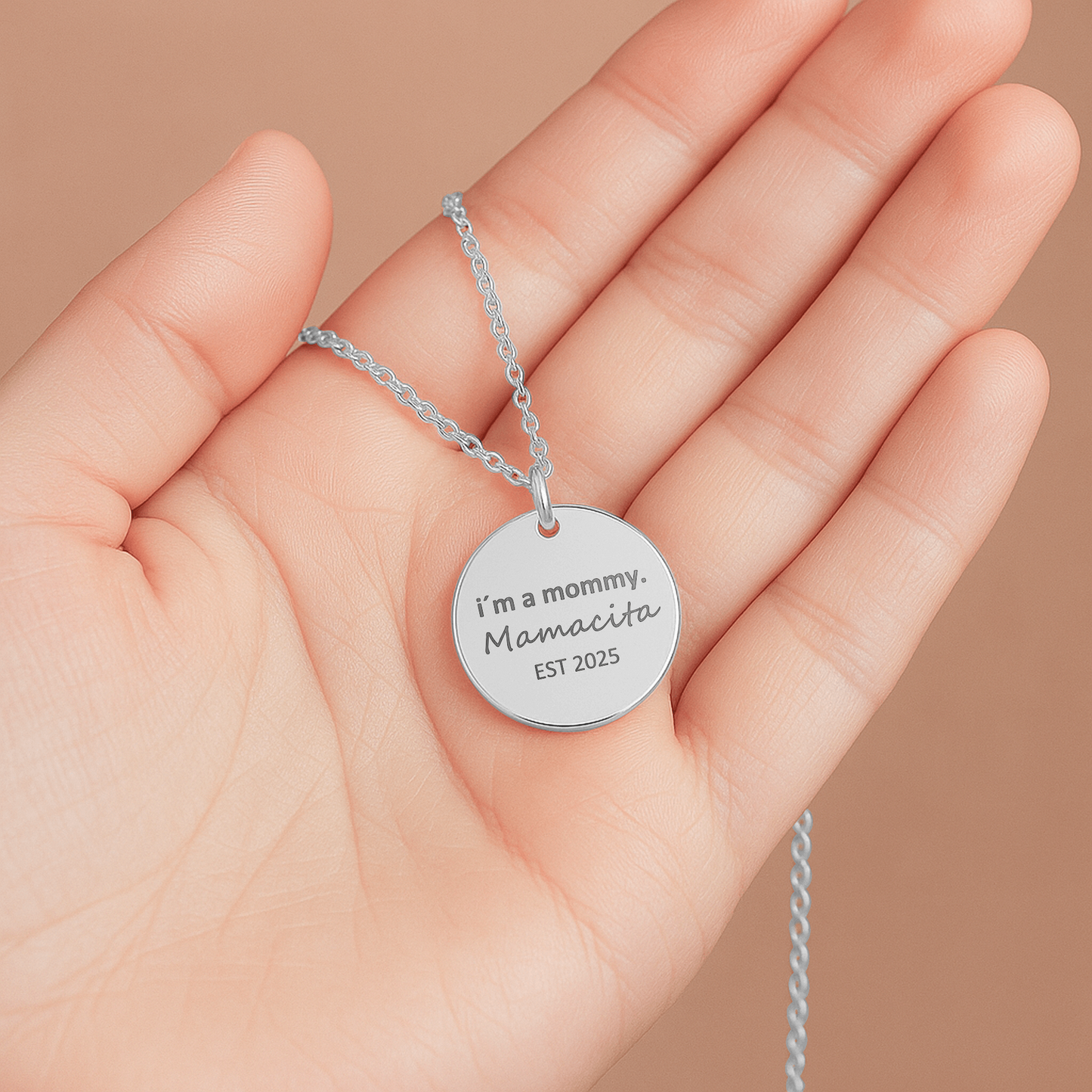 I'm a Mommy Mamacita EST Year Necklace