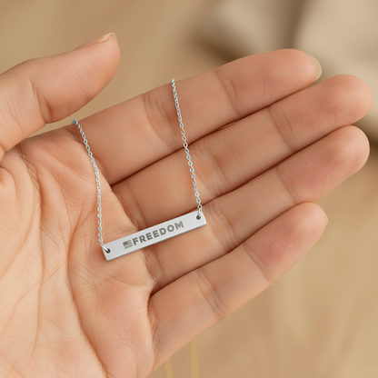Charlie Kirk Freedom Necklace:  Charlie Kirk Freedom Pendant, USA Flag, Gift for Her