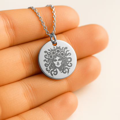 Medusa Necklace, Powerful Mythology Jewelry