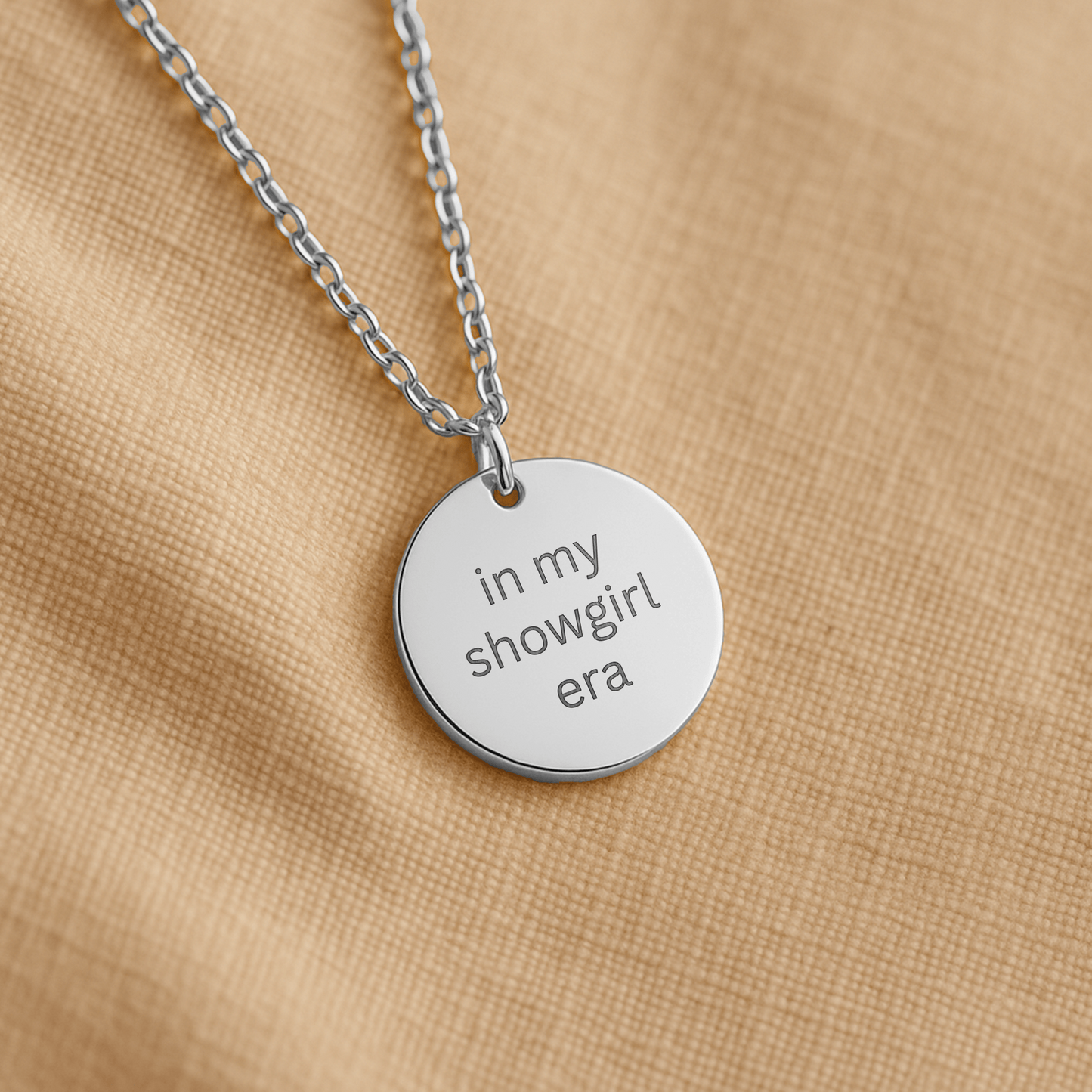 Engraved In My Showgirl Era Necklace: Personalized Pendant, Gift for Her, Best Friend Gift, Christmas Gift
