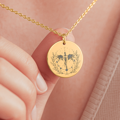 Dainty Flying Dragons Necklace