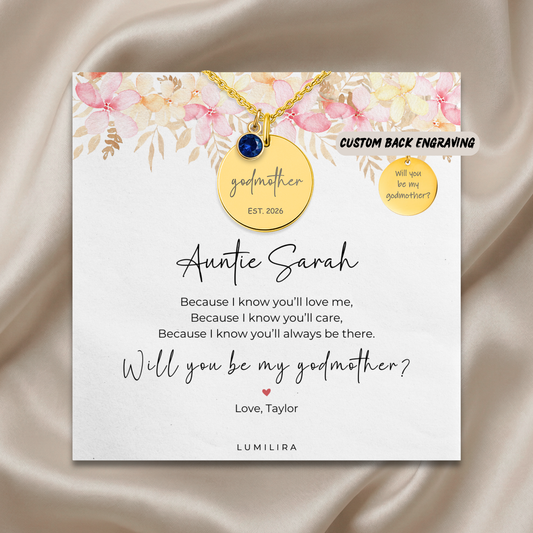 Will You Be My Godmother Proposal, Personalized Godmother Proposal Gift, Godmother Gifts From Godchild, Religious Gift For Godmother, Madrin